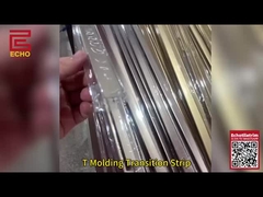 Aluminium Lantai Luar T Cetakan Transisi Strip Ruang Strip Metal lantai pemisah