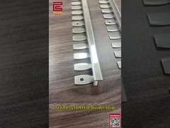 CE ISO 6mm Stainless Steel Tile Trim Metal Brass Tile Untuk Tile Lantai Trim