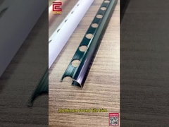 Aluminium Anodisasi Perak Luar Sudut Trim Bullnose Edge Tile Trim