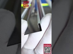 10mm Smart Flat Edge Tile Trim Chrome Metal Angle Trim Untuk Sudut Luar