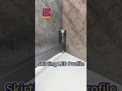 Disesuaikan tahan lama Aluminium Skirting Board Dengan LED Channel Mounting LED Profile