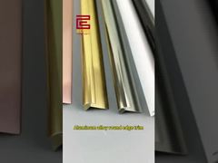 Trim Tepi Bulat Paduan Aluminium | Lis Sudut Logam Dekoratif untuk Renovasi Rumah #aluminumtrim