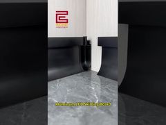 Papan Penyisipan LED Aluminium | Trim Dasar Dinding Modern dengan Pencahayaan Sekitar #aluminiumtrim