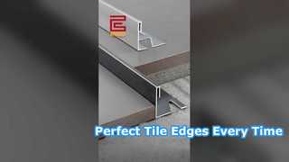 Trim Ubin Tepi Persegi Stainless Steel | Profil Perlindungan Sudut Eksternal#StainlessSteelTileTrim