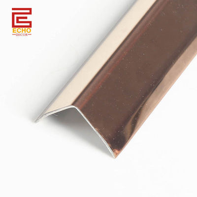 Di luar Metal Edge Tile Trim 90 derajat Corner Tile Capping Trim