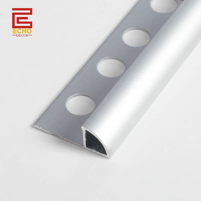 Aluminium Metal 10mm Tile Edge Trim Waterproof Untuk Kamar Mandi Mandi