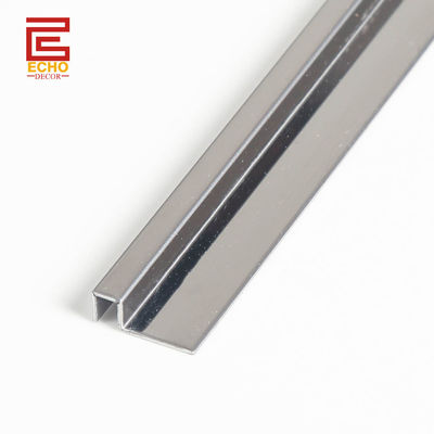 Metal Dekoratif Tile Edge Trim Molding 12mm Ketahanan Tinggi Disesuaikan