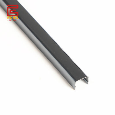 Border Trim Metal Mirror Black U Shape Tile Trim