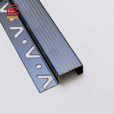 201 304 316 Perlindungan Tile Stainless Steel Tile Step Edge Trim