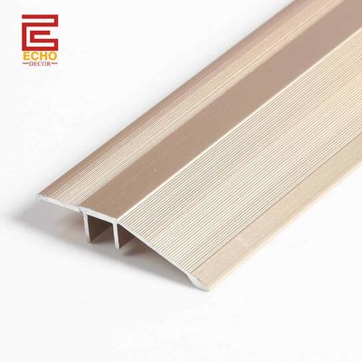 Aluminium Ramp Gold Reducer ambang pintu Bar Lantai 1 inci Transisi Strip