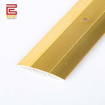 Lantai lebar Metal ambang pita Anti slip Laminate kayu lantai Transisi pita 45mm
