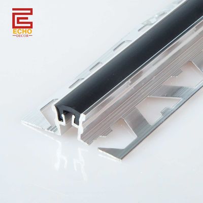 Alum Lantai Transisi Strip Beton Tile Expansion Joint Strip Untuk Lantai