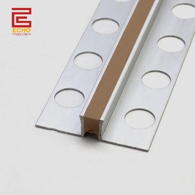 Aluminium Lantai Transisi Strip Tile Beton Joint Filler Strip 2m