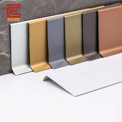 Fleksibel Skirting Board Profil Baseboard Molding Cover 4 Inch Untuk Dinding Interior