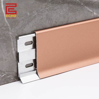 Papan Skirting Tipis Lantai Trim 3m Rose Gold Papan Skirting Profil