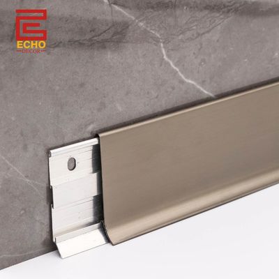 Papan Skirting Stainless Steel yang rapi Profil Rumah Lantai Skirting Trim