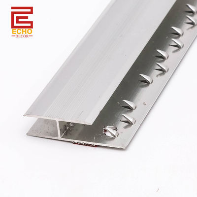 Karpet lantai Trim Metal Cover Karpet lebar untuk Tile Trim Transisi Strip