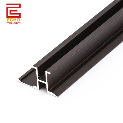 Black Wall Panel Trim 8mm Aluminium Kamar Mandi Panel Dinding