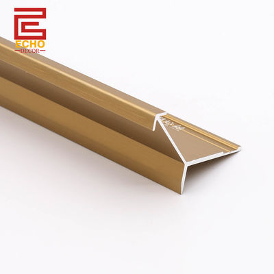 Vinyl Panel dinding Trim Dekoratif Aluminium Eksternal Corner Tile Trim