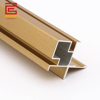 Lis profil atas wainscoting modern, Matte Gold, Trim panel dinding