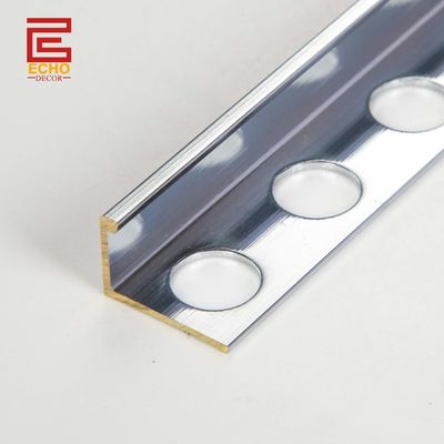 Profil Kuningan Lurus 2.7m Kuningan Tile Edge Trim Strip Untuk Kamar Mandi