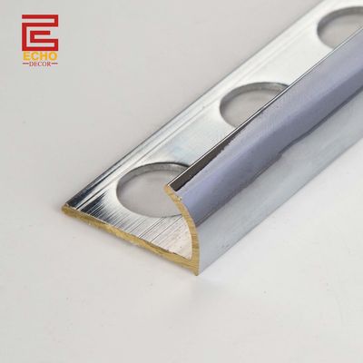 Polished Rounded Brass Tile Edge Trim 10mm Brass Tile Profile