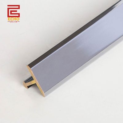 Custom Chrome Plated Brass Profile T Bagian Tile Divider Trim