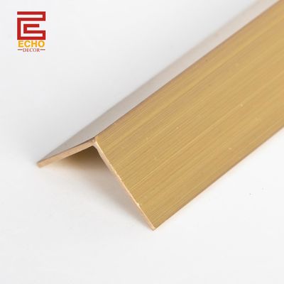 L berbentuk Satin Perfil Kuningan 20mm Kuningan Strip Molding Tile