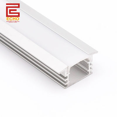 Perak 15mm LED Profil Aluminium LED Strip Light Channel Untuk Langit-langit