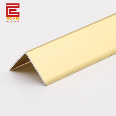 Hitam L berbentuk ubin tepi trim Eksterior sudut manik-manik logam Shower Niche trim