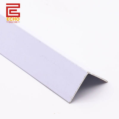 90 derajat Sudut Eksterior Sisi Ganda Aluminium Tile Trim Putih