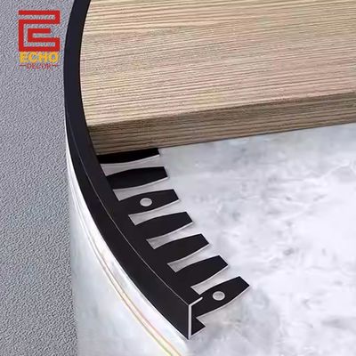 Aluminium Curved Floor Transition Strip Untuk Laminate Flooring