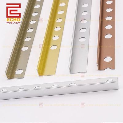 10mm Wall Tile External 90 Degree Corner Aluminium Tile Trim Gold