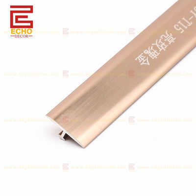 Rose Gold Aluminium Tile Trim T Berbentuk Tile Tile Edging Trim Profile