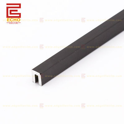 Black Aluminium Tile Trim Backsplash Wall Tile Border strips 15mm