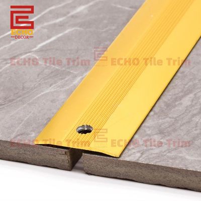 Kayu Karet Untuk Tile Aluminium Lantai Transisi Strip Cover Trim Molding
