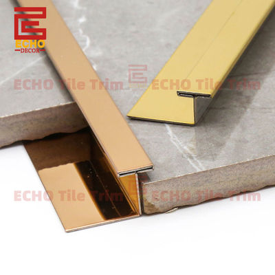 2m Satin Stainless Steel T Molding Floor Transition Strip Seamlessly Divide Berbagai Bahan Lantai di Pintu