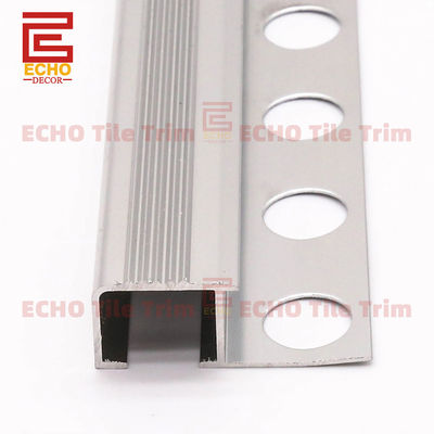 Square Nose Step Edge Trim Stair Nosing Trim Molding 12mm Meningkatkan Keamanan dengan Desain Anti Slip