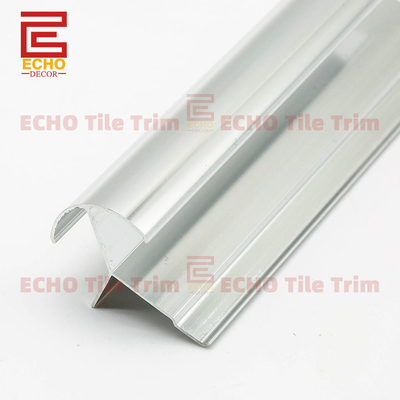 Anodized aluminium ubin trim metal quadrant corner manik -manik profil trim