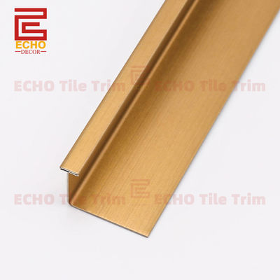 Metal Strip Gold Edge Tile Trim Untuk Menyelesaikan Tepi Ubin Di Lantai