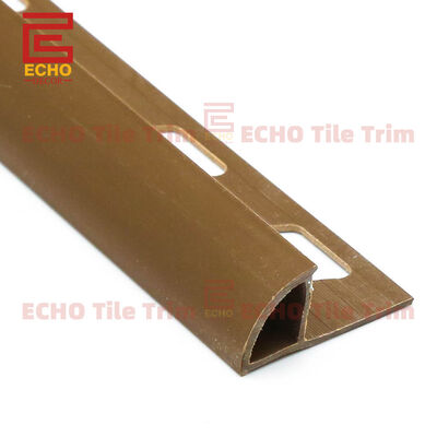Brown Plastic Quadrant Edge Tile Trim Exterior Tile Corner Edging Strip