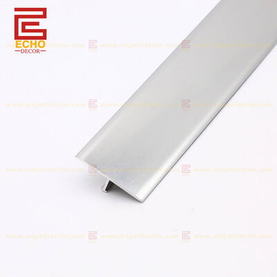 Laminasi Lantai Vinyl Aluminium T Molding Lantai Transisi Strip